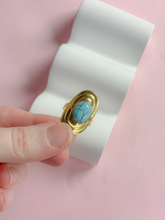 Ring // Turkis statement