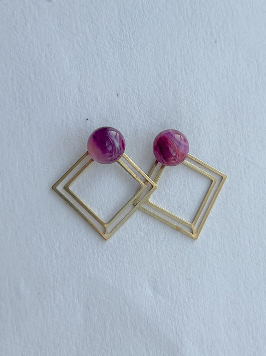 Lilla dot //firkantet messing