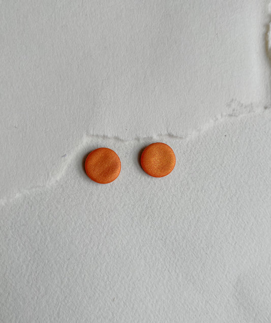 DOTS ørestikker // orange gold 12 mm