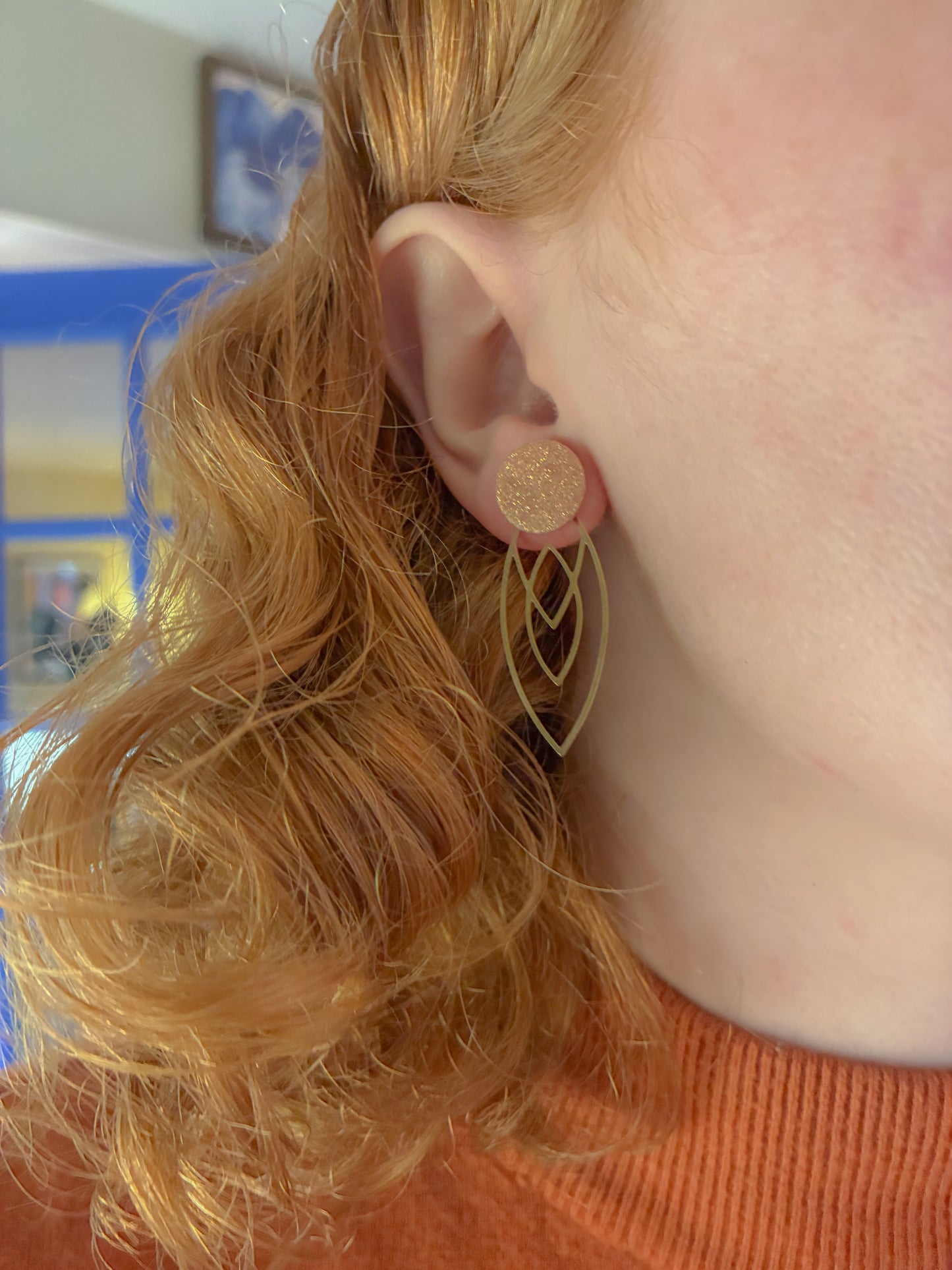 Ross glitter dot /// ornament bagstykke