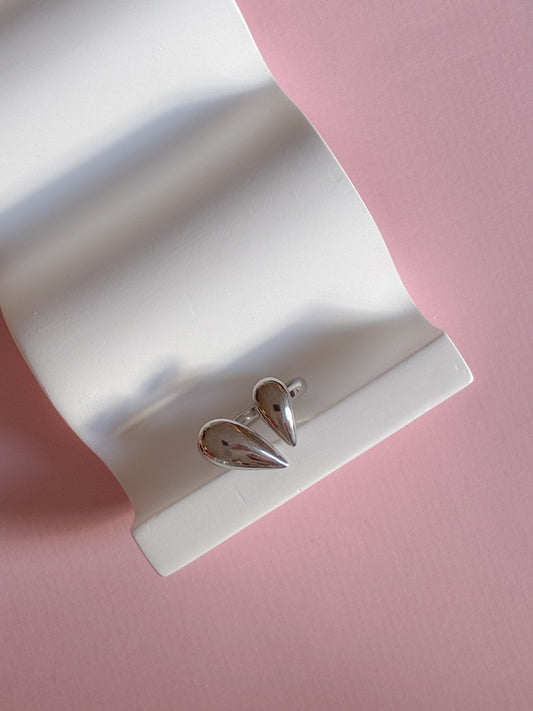 Ring // dråber i stål