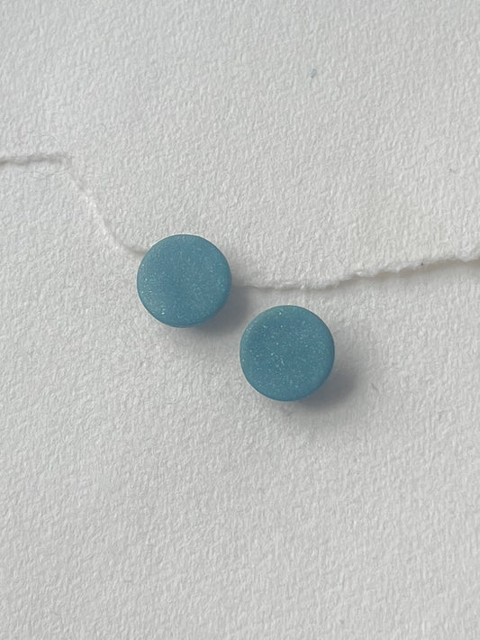 DOTS ørestikker // oversize petroleum glitter