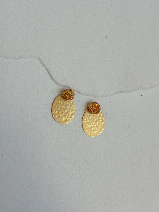 Guldglimmer dot // messing