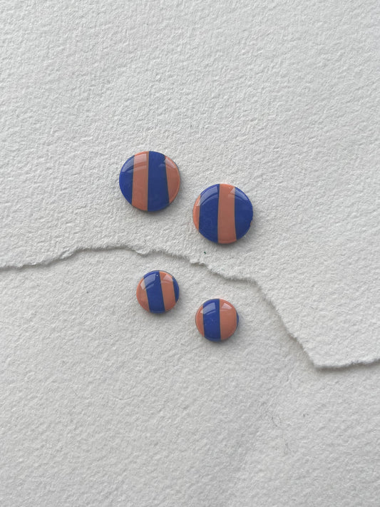 DOTS ørestikker // blå - klar orange