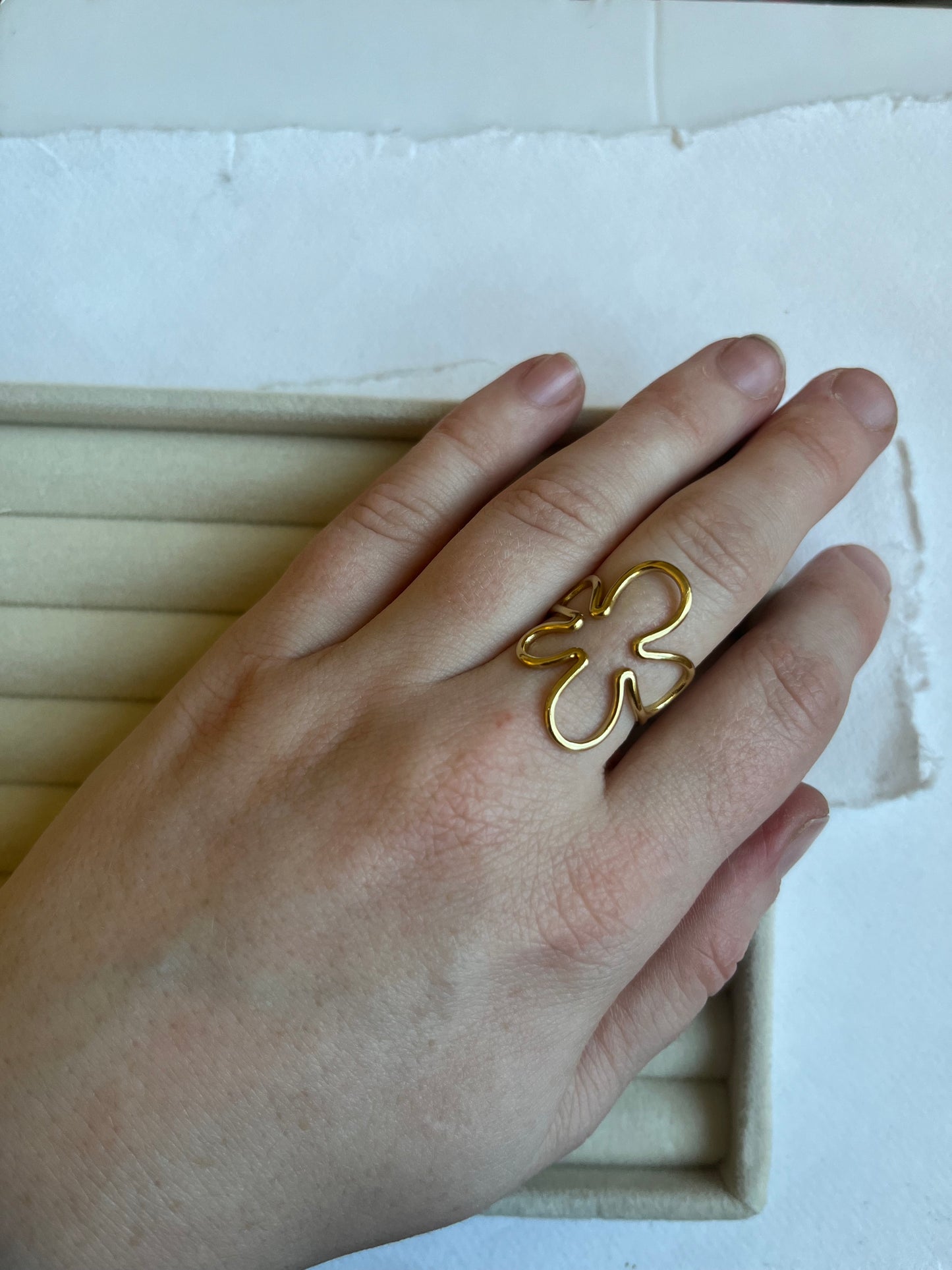 Ring // simpel blomst