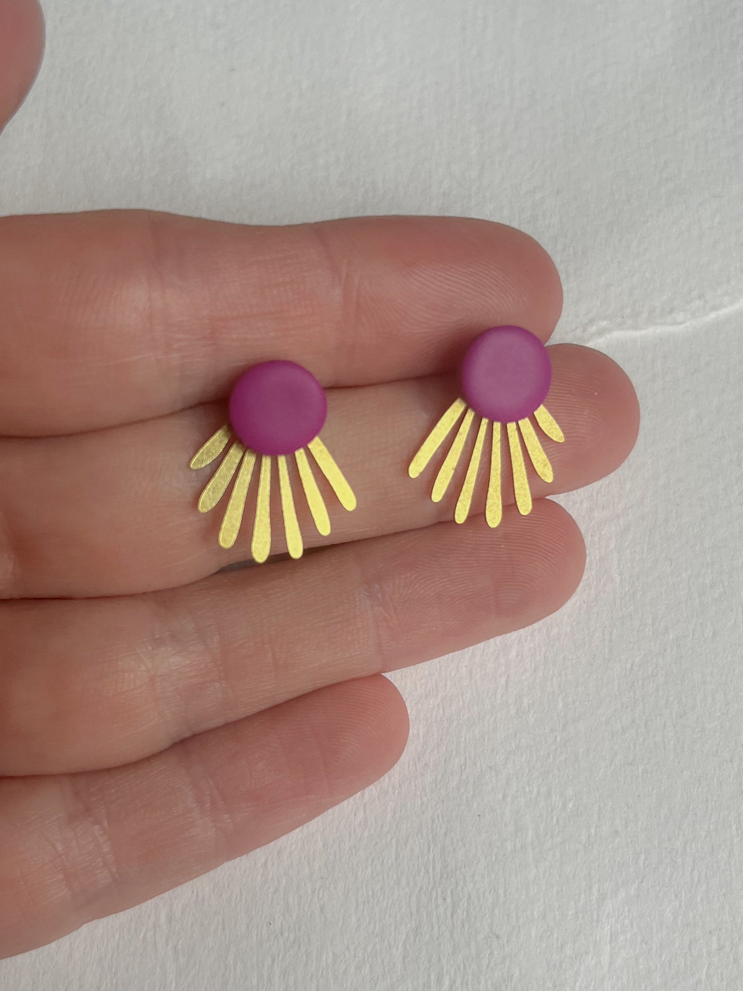 Pink-lilla dot /// messing