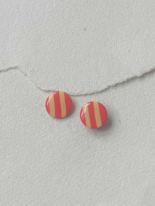 DOTS ørestikker // oversize gul / orange