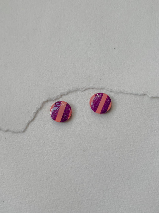 DOTS ørestikker // lyserød - Vinrød