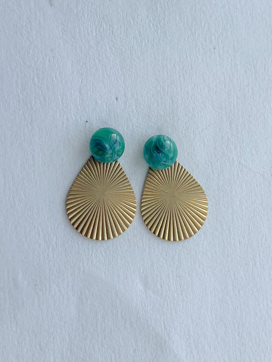 Grøn dot //dråbe messing