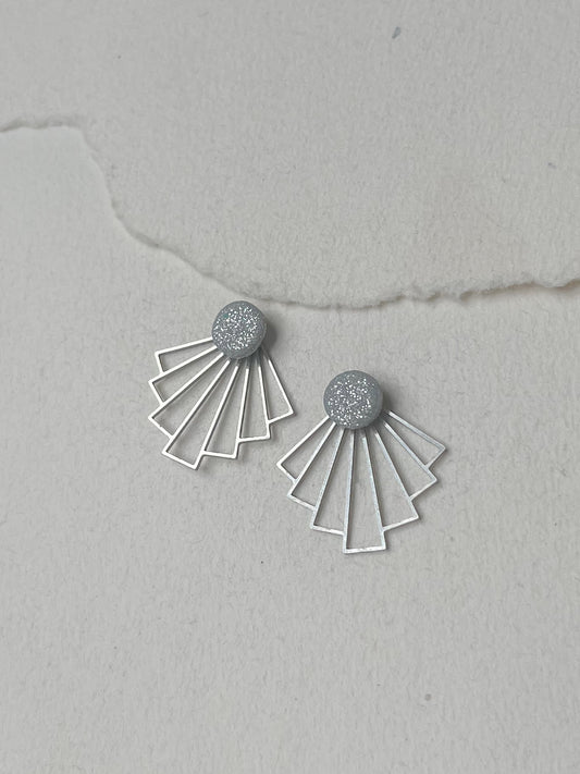 Sølv dot /// stål bagstykke