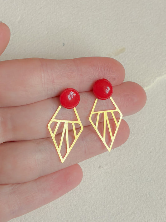 Rød dot /// bagstykke