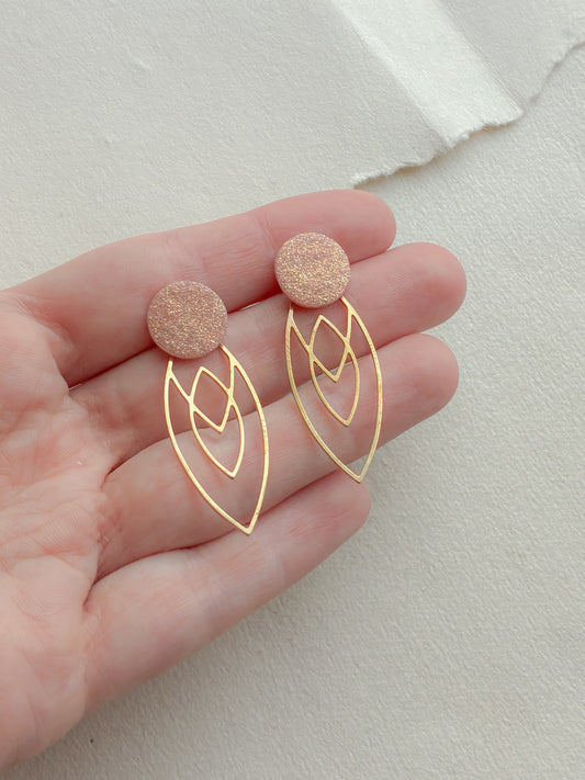 Ross glitter dot /// ornament bagstykke