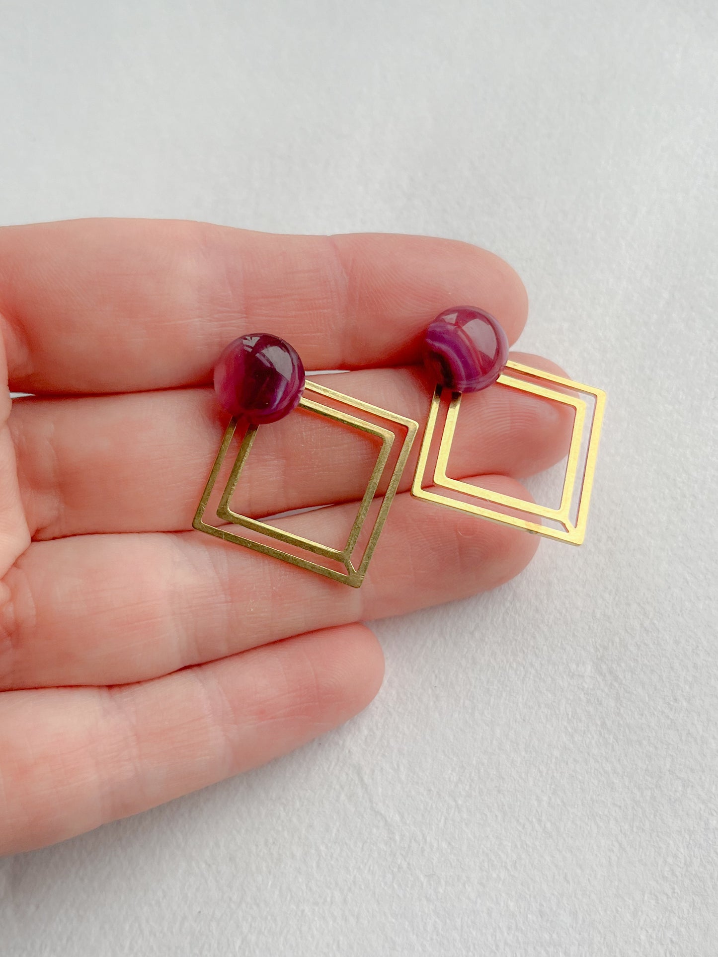 Lilla dot //firkantet messing