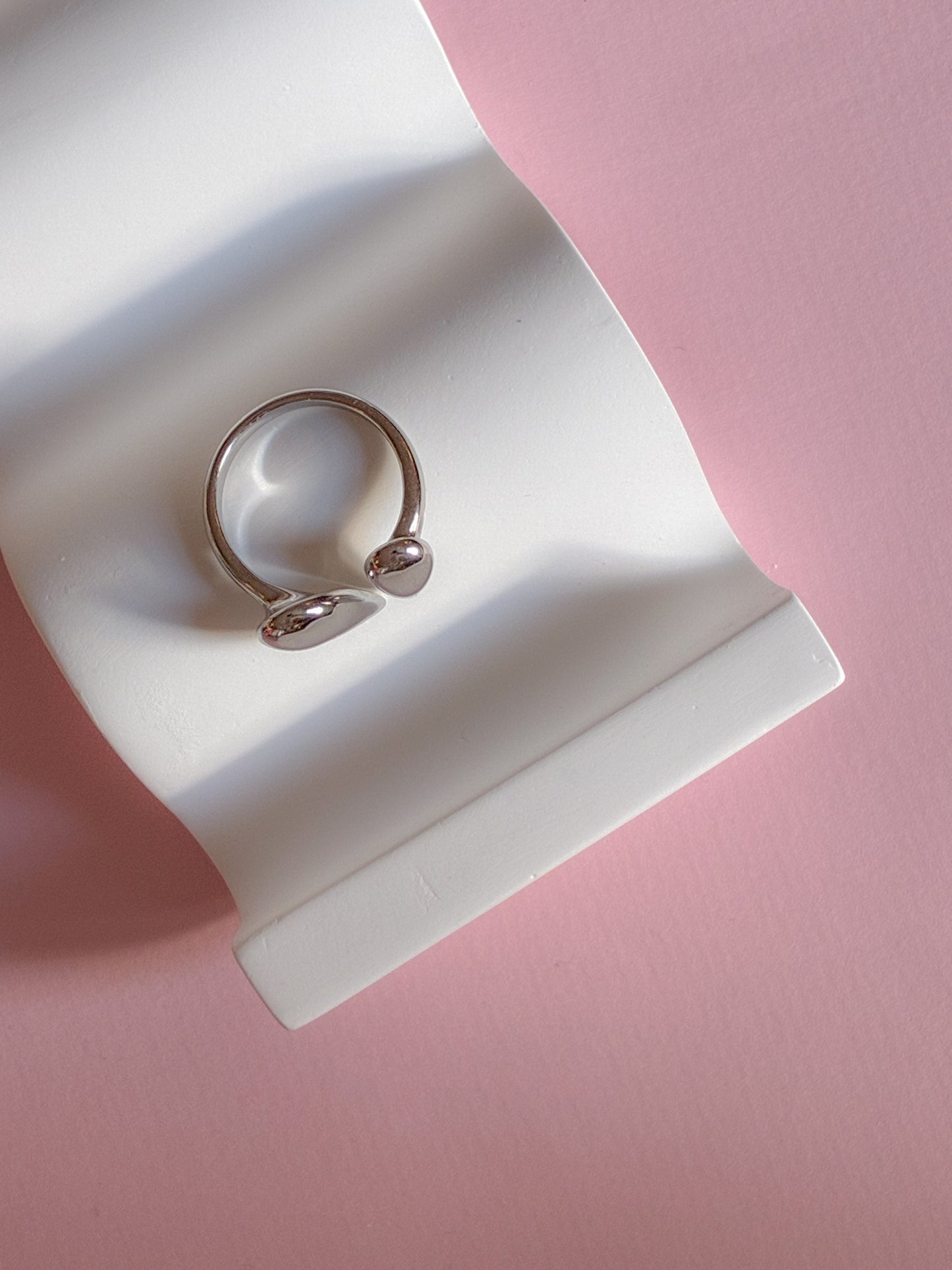 Ring // dråber i stål