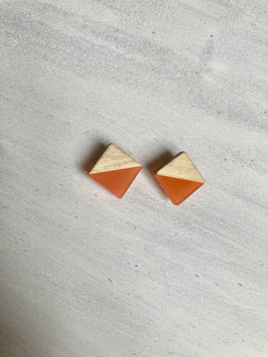 Square ørestik - orange