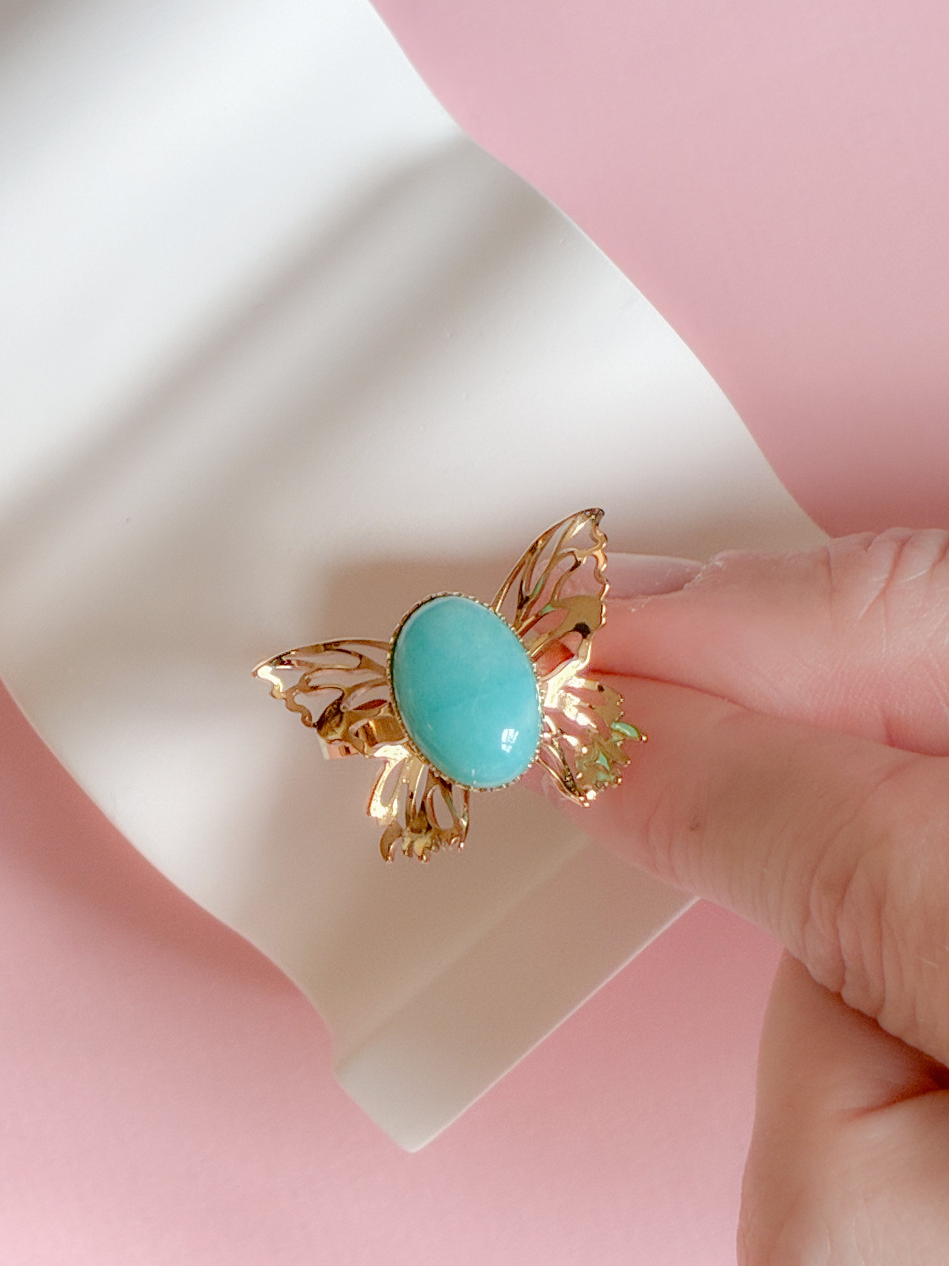 Ring // blå sommerfugl