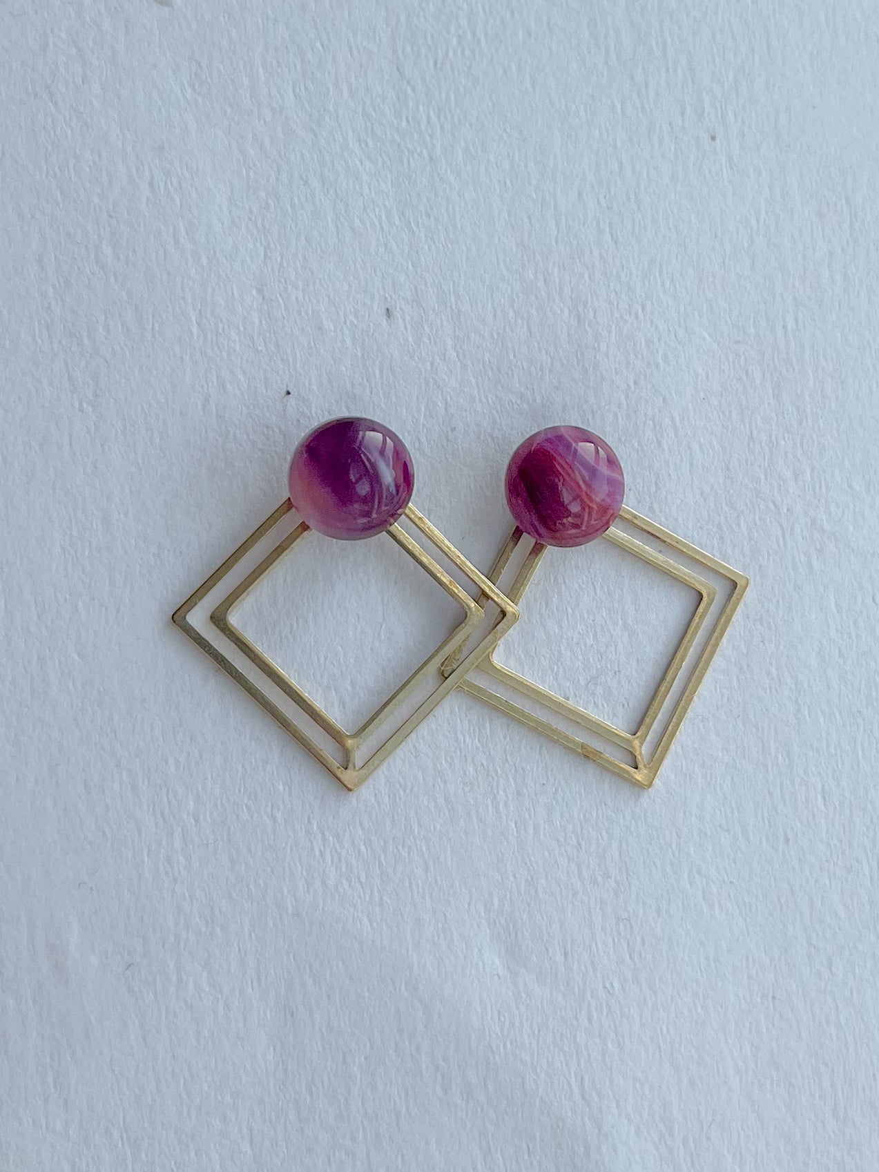 Lilla dot //firkantet messing