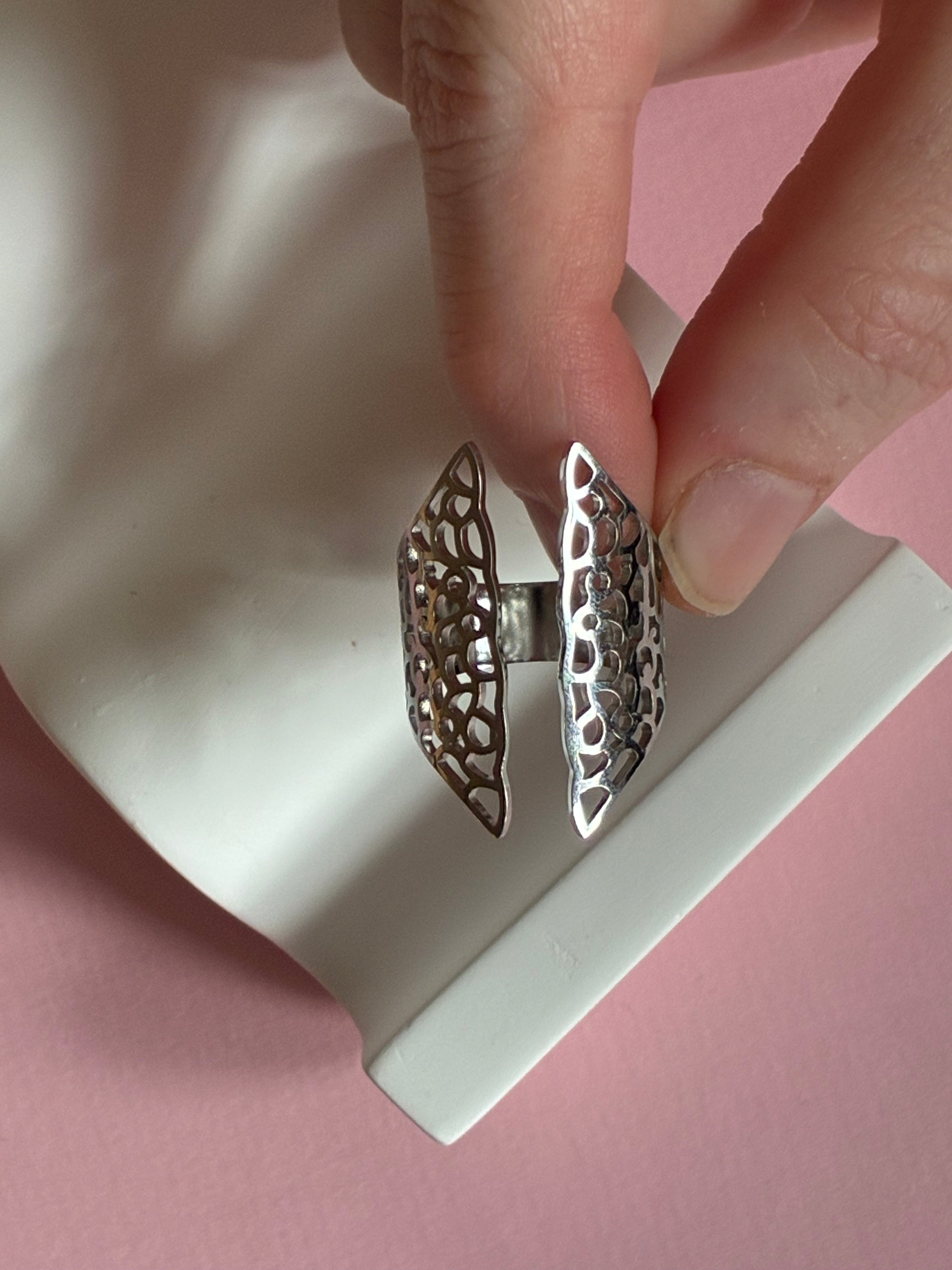 Ring // åben blonde stål