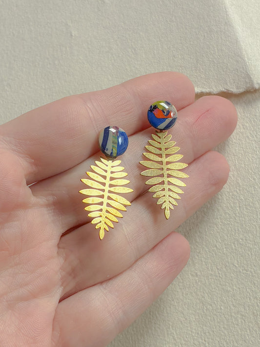 Unika dot /// blad bagstykke