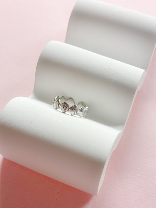 Ring // små muslinger stål