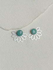 Grøn Dot /// blomst stål bagstykke