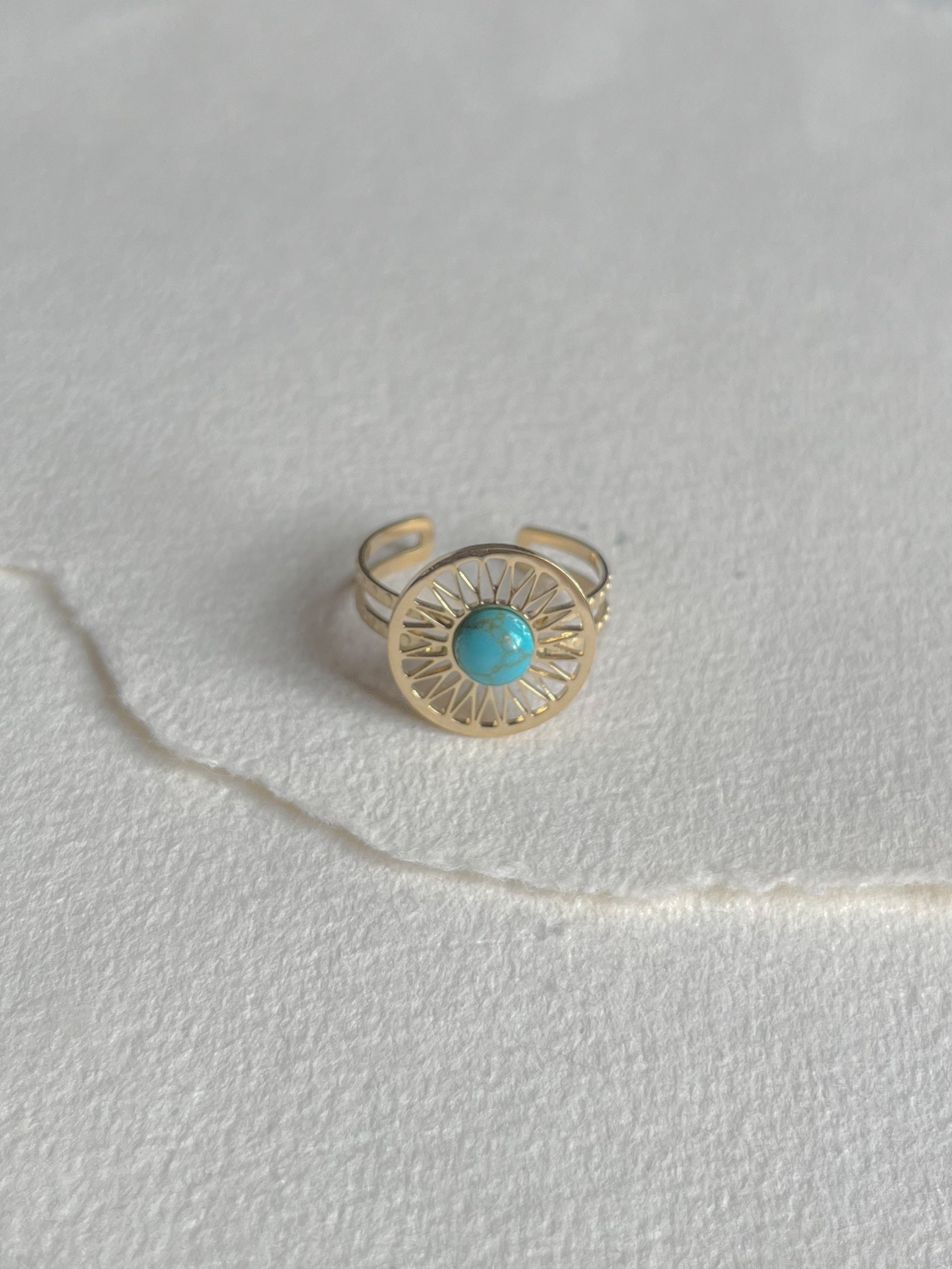 Ring // turkis coin
