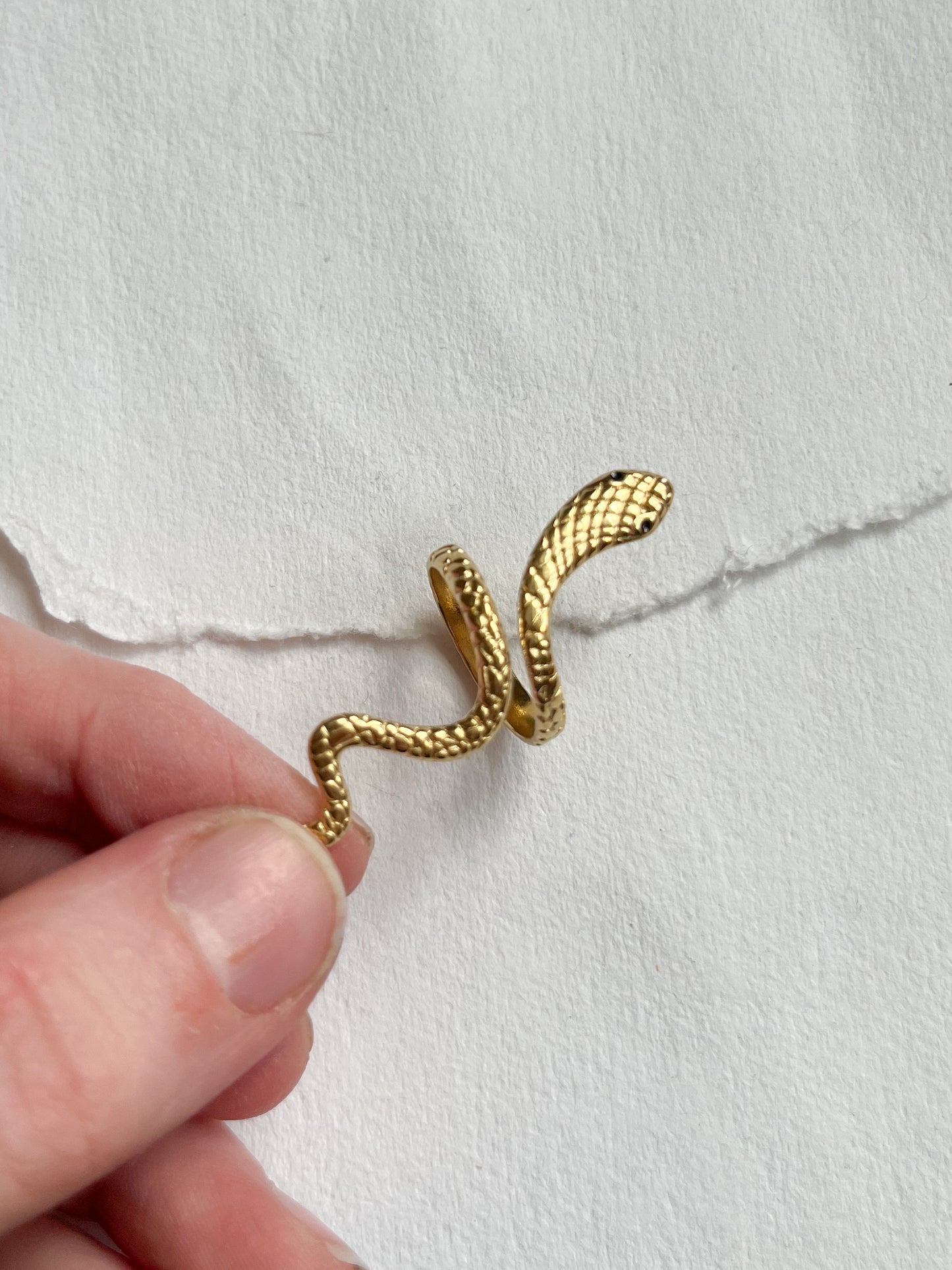 Ring // stor slange