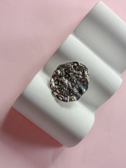 Ring // textured statement stål