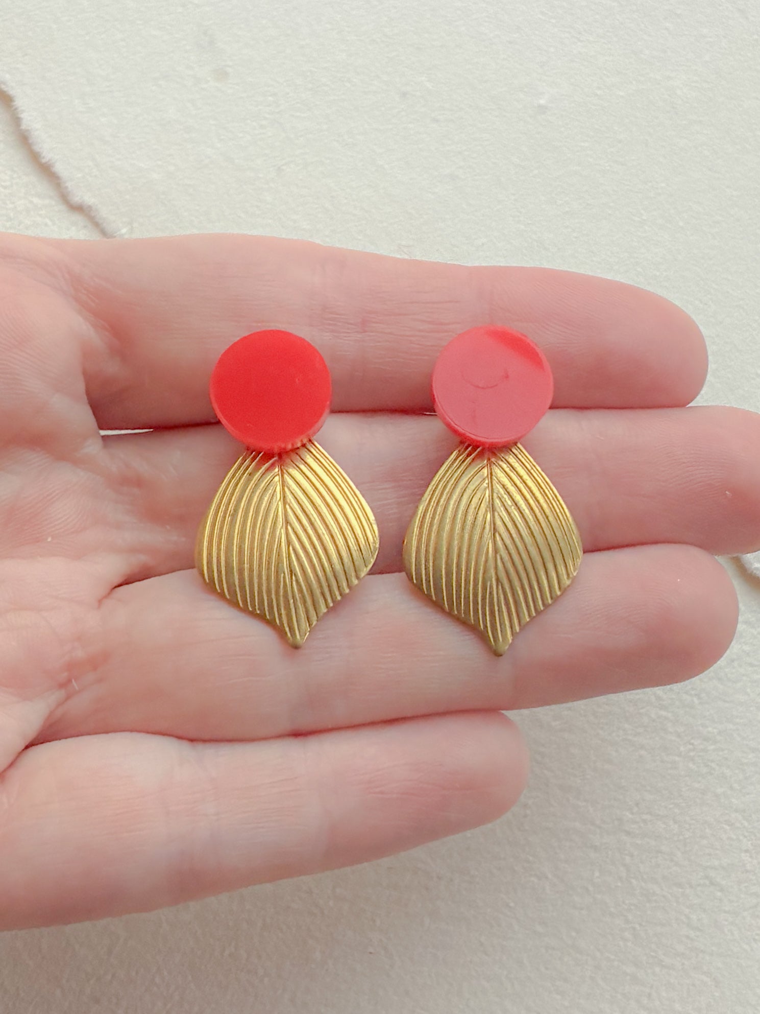 Koral dot /// tulip messing