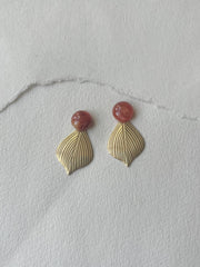 Rød-brun dot // tulip messing