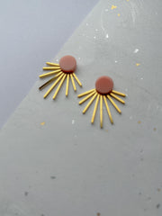 Sart lyserød dot // små stråler