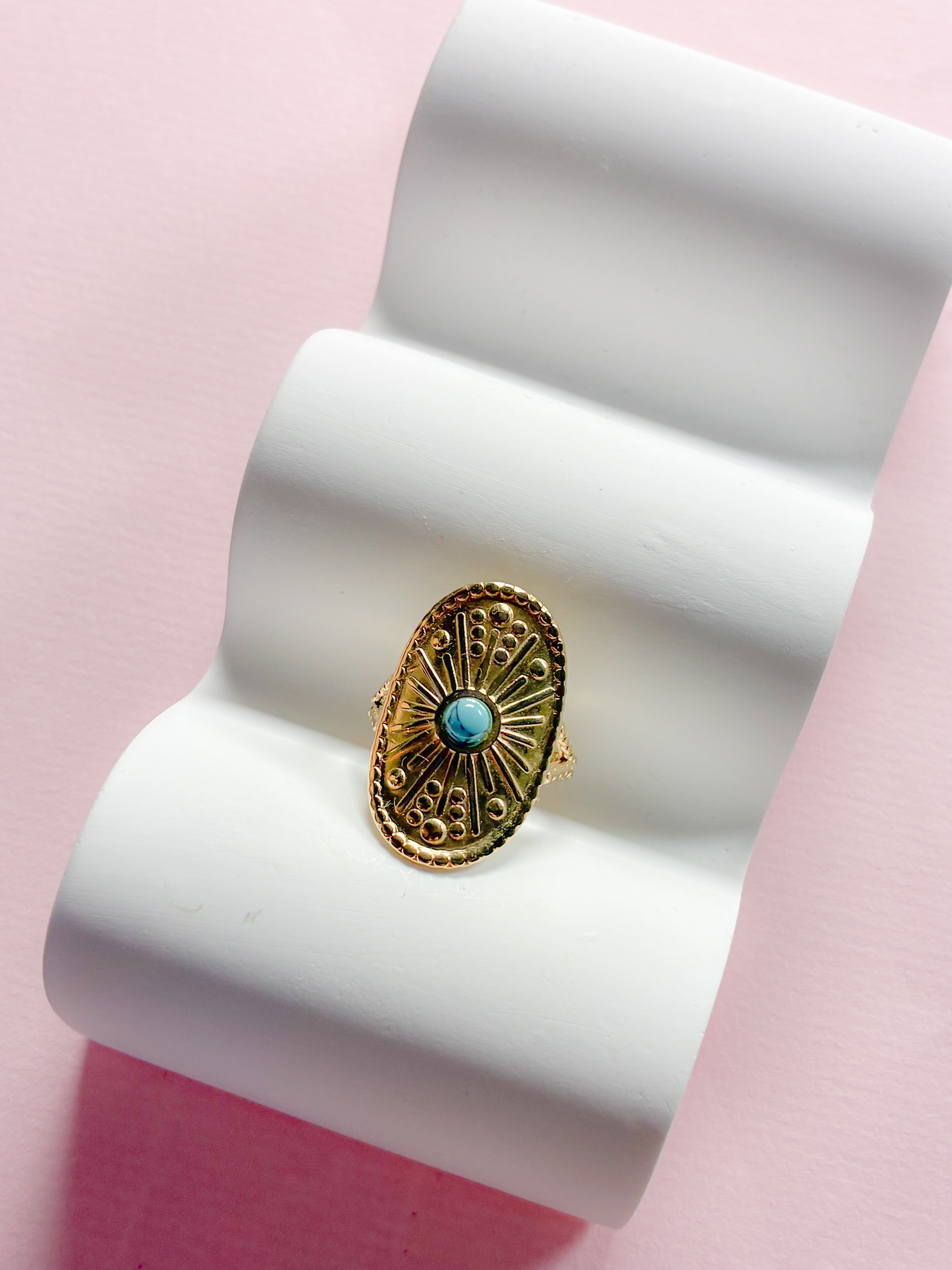 Ring // turkis coin