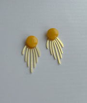 Gul dot  /// lang messing frynse