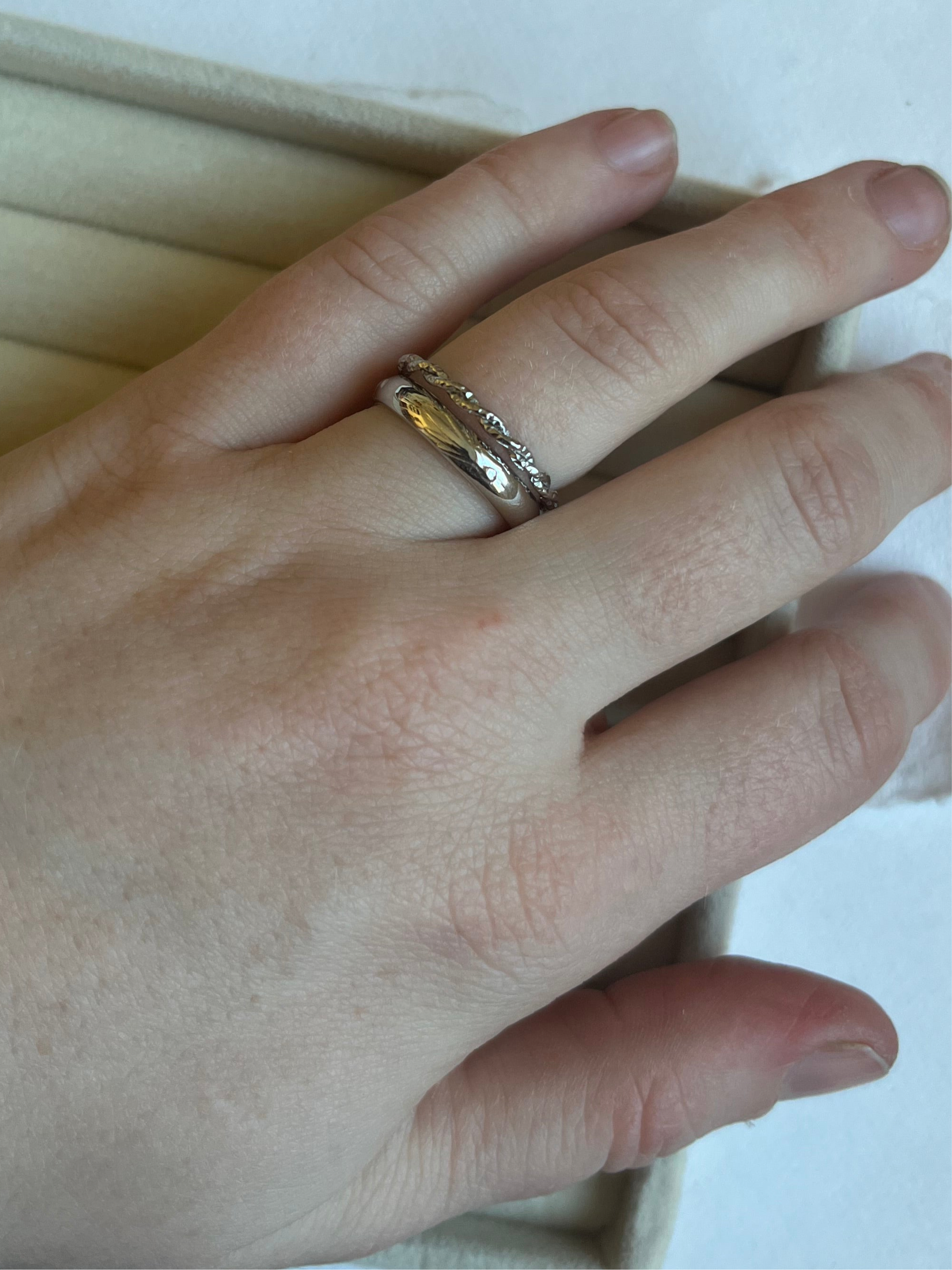 Ring // double stål