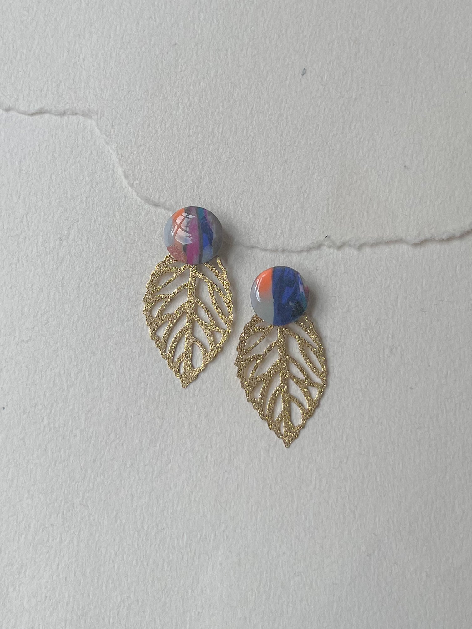 Mix dot /// stor blad messing