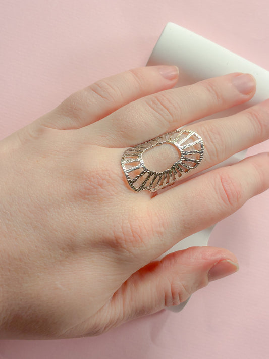 Ring // Sun statement stål