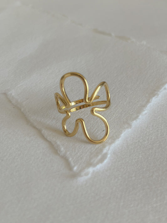 Ring // simpel blomst