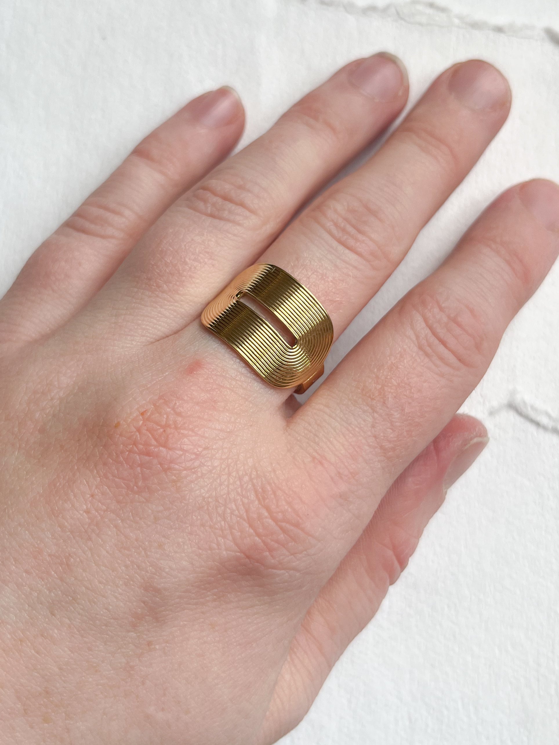 Ring // simpel forgyldt