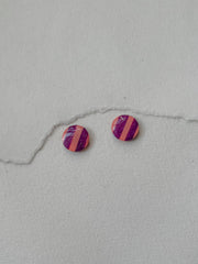 DOTS ørestikker // lyserød - Vinrød