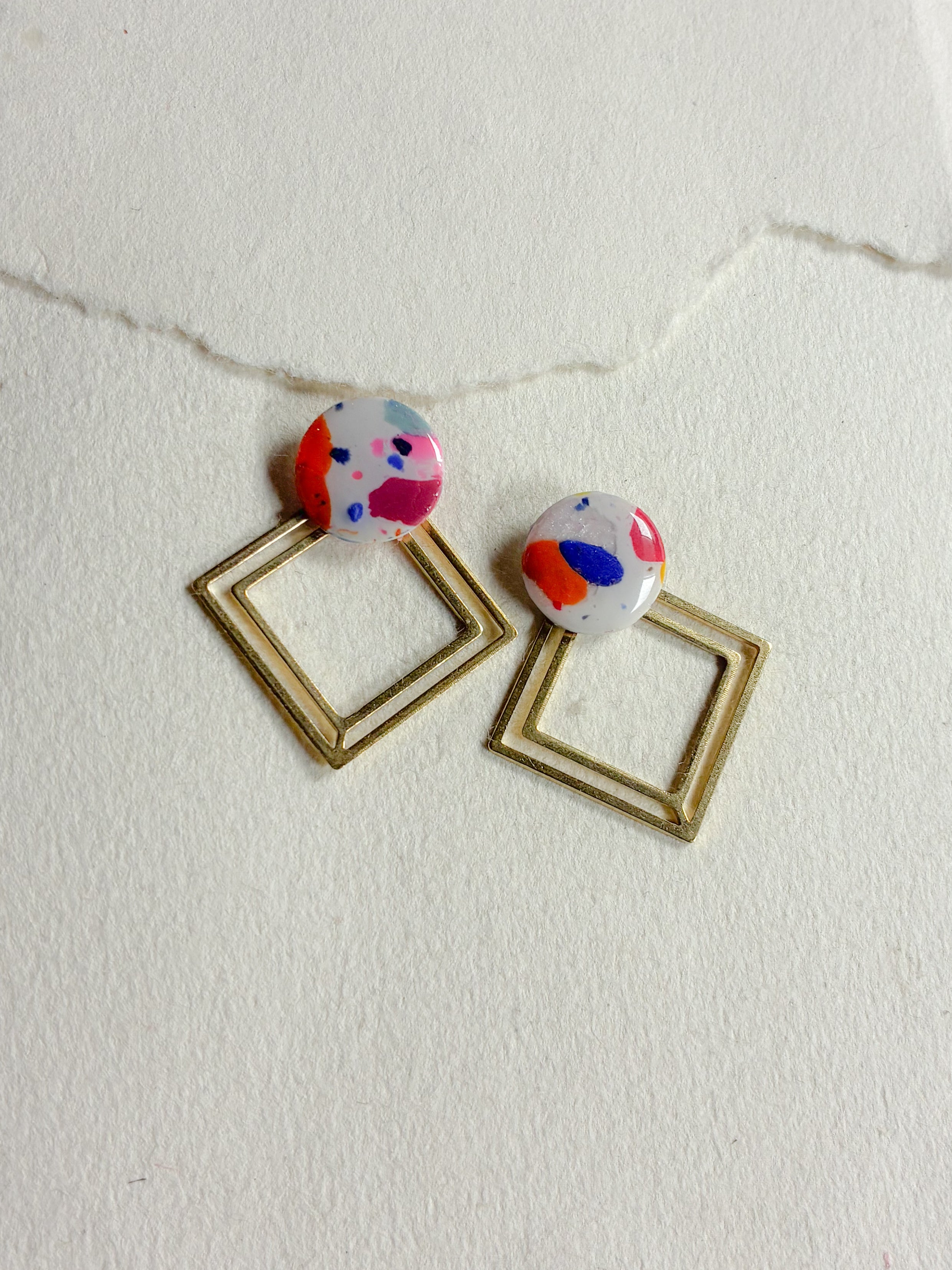 Unika dot /// firkantet bagstykke