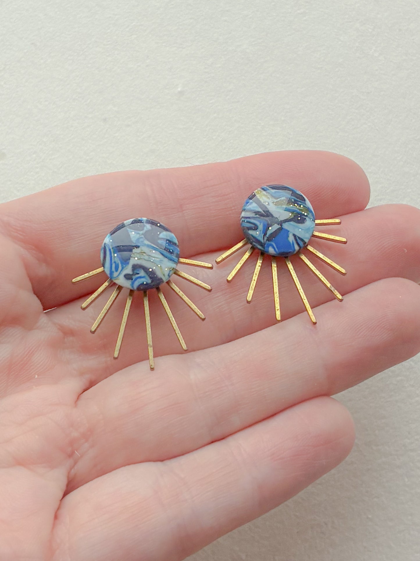 Blåmix dot /// stråle messing