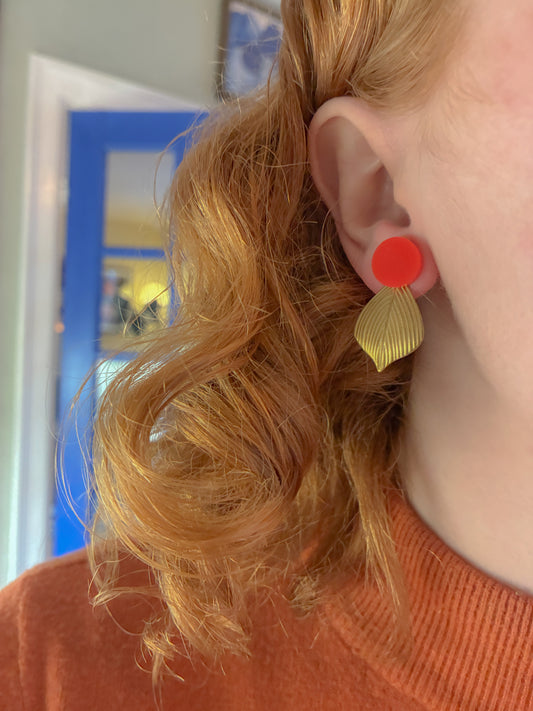 Koral dot /// tulip messing