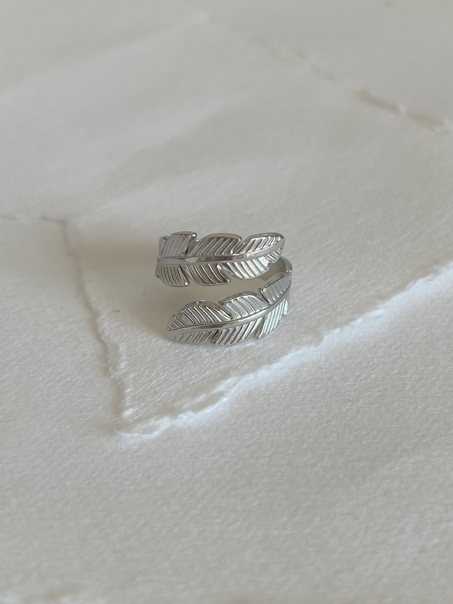 Ring // stål fjer