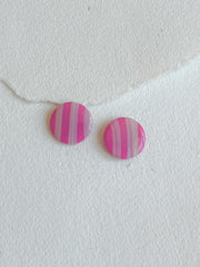 DOTS oversize 18mm// pink og lyserød