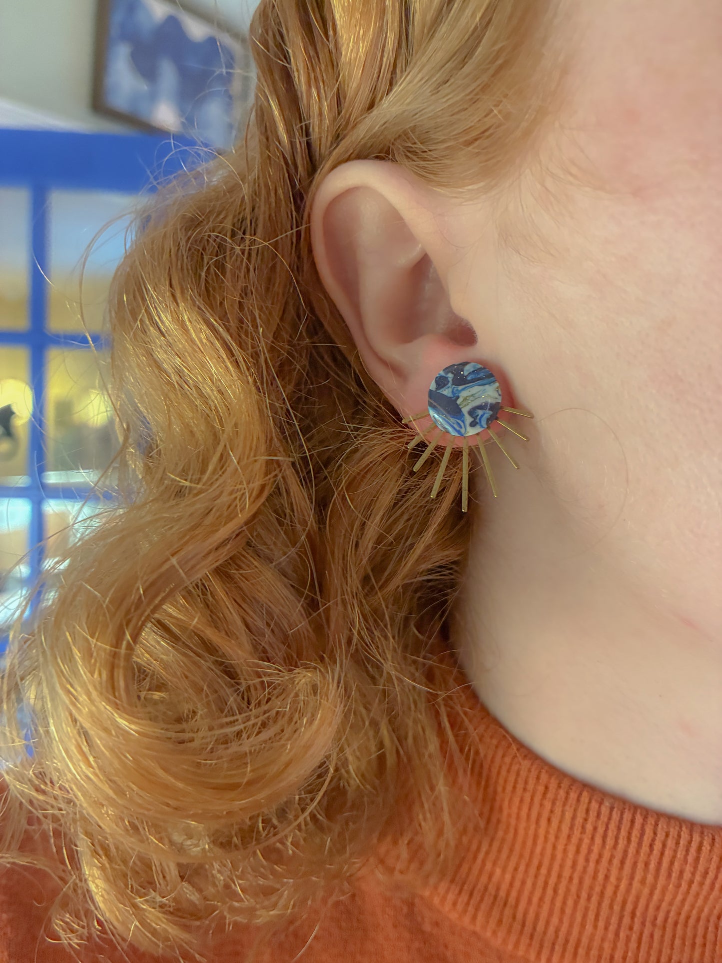 Blåmix dot /// stråle messing