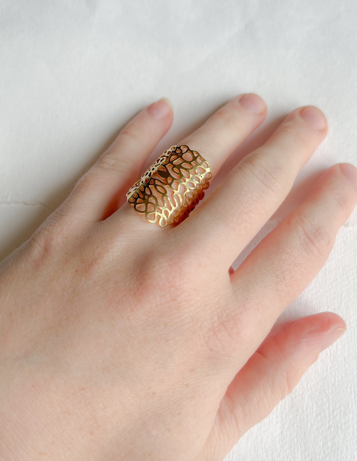 Vandfast ring // lace