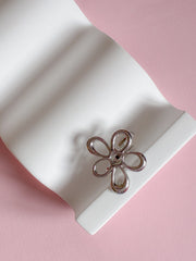 Ring // stål blomst