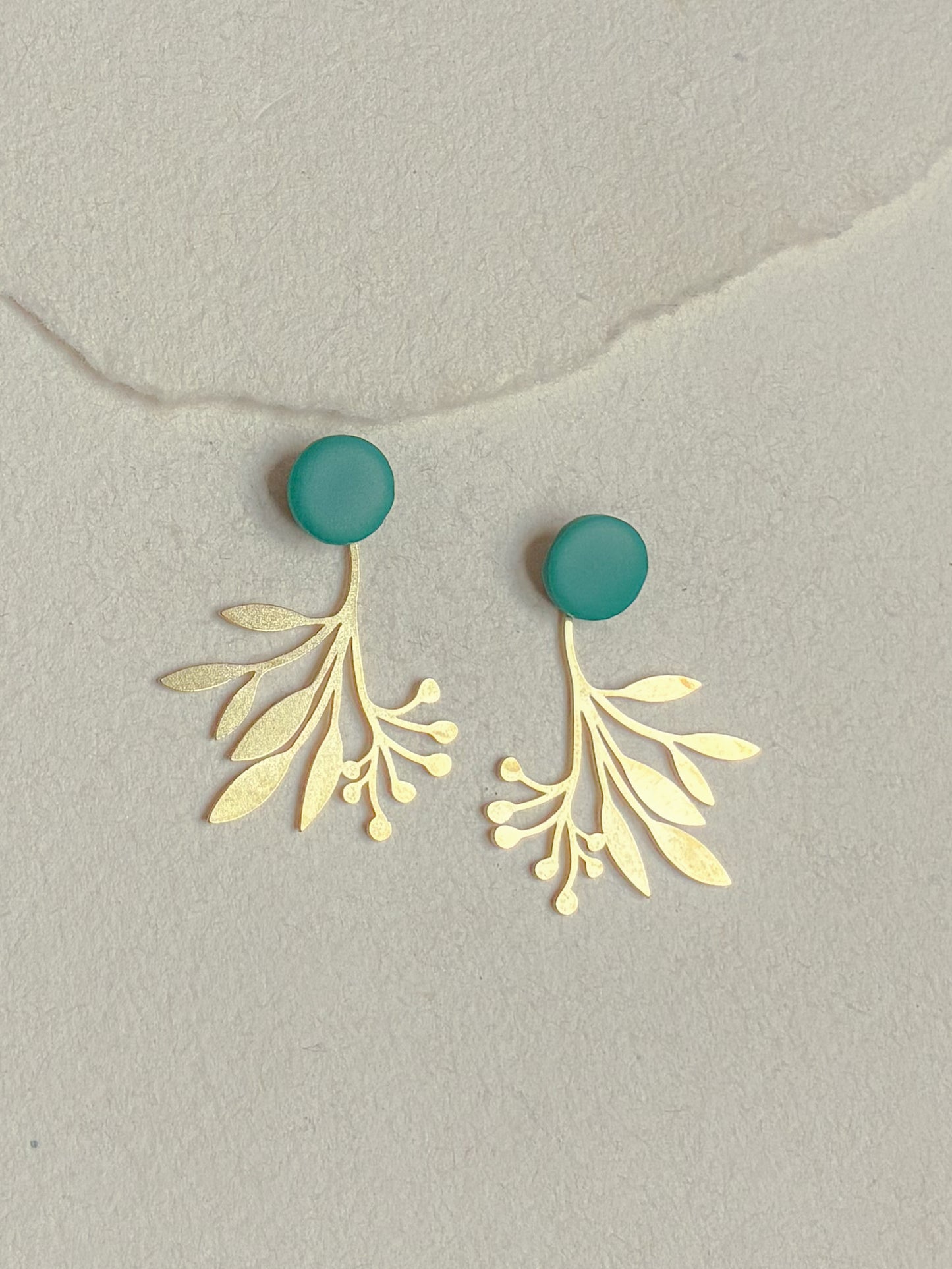 Grøn dot /// gren bagstykke