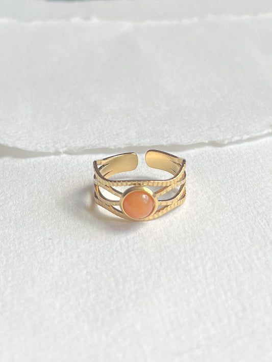 Ring // orange sten