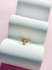 Ring // lilla oval